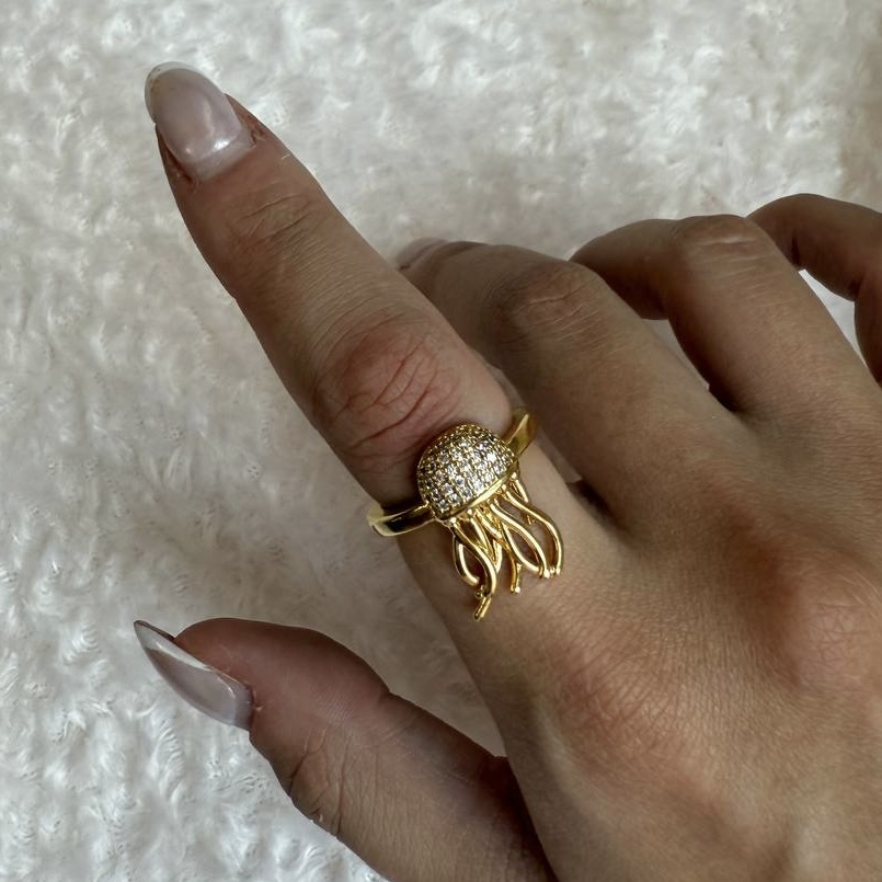 انگشتر طلایی عروس دریایی 