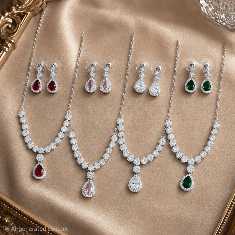گردنبند طرح جواهر مجلسی
